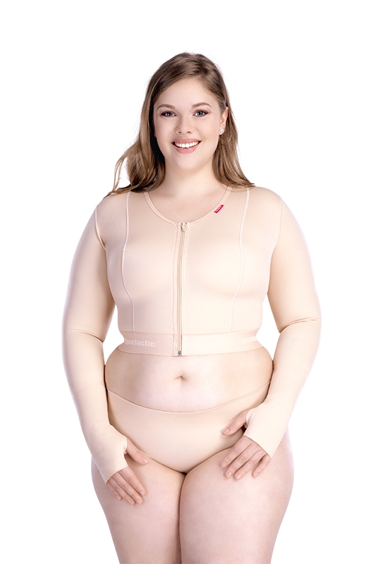 LIPOELASTIC Full Body Compression Bodysuit - Catsuit - Certified material  (Beige, XS) at  Women's Clothing store