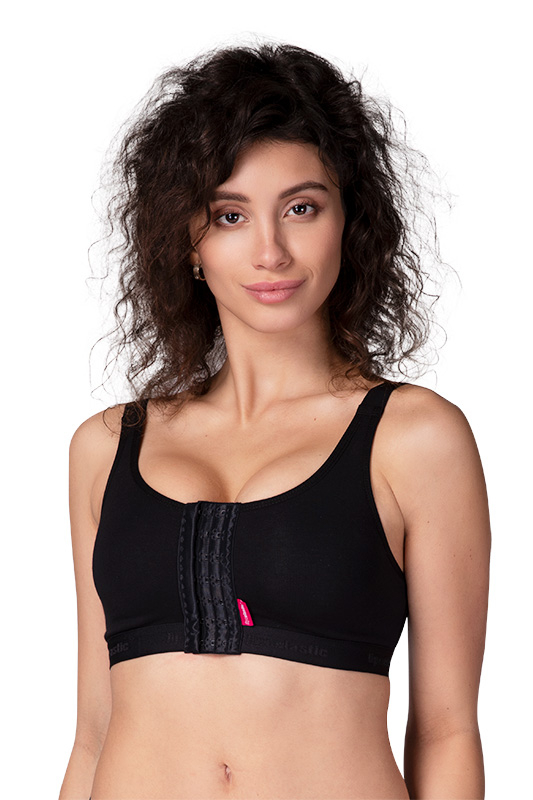 Surg-Ease Bra with Hook & Eye Front Closure- Post Mastectomy Recovery Bra,  Made in USA