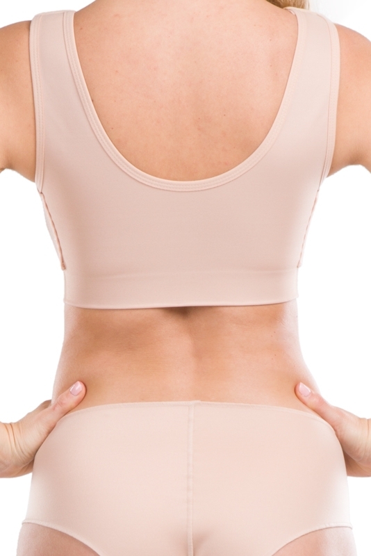 Post surgery compression bra with sewn binder PS ideal  - Lipoelastic.com