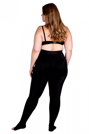 Lipedema Lymphedema Leggings K2 compression (25-30 mmHg), CROTCHLESS post  op version with effectiveness like flat knit