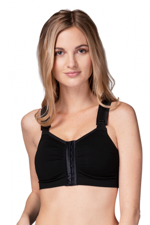 Post-op bra after breast enlargement or reduction - Black size XS :  : Health & Personal Care