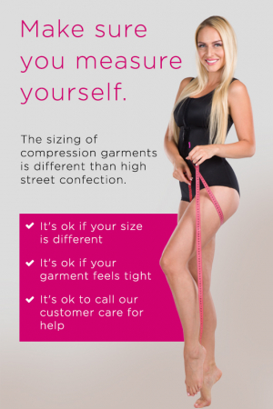 Compression below knee girdle VD Comfort - Lipoelastic.com