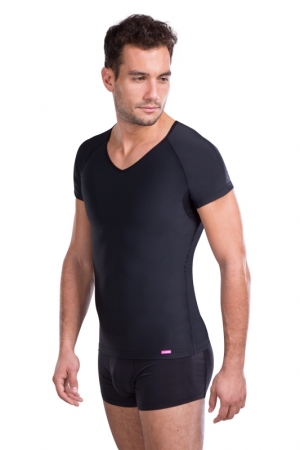 Mens slimming shapewear T-shirt  - Lipoelastic.com
