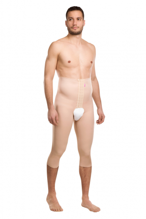 Compression garments for male plastic surgery procedures 