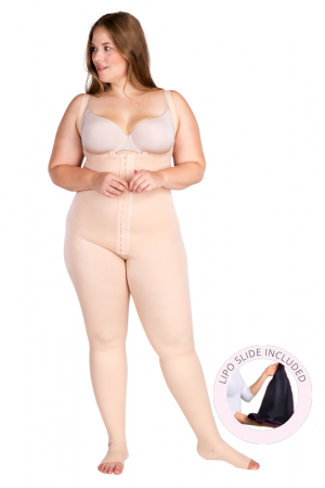 LIPOELASTIC LIPEDEMA Compression Leggings - Lower Version Shorter Than 5.4  - TBfL Variant Natural at  Women's Clothing store