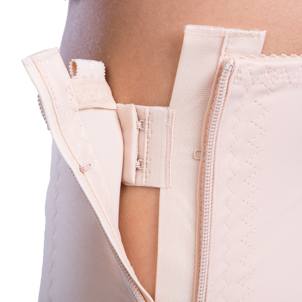LIPOELASTIC Post Surgery Compression Girdle front foam brace - both side  padded zipper - VH special Comfort